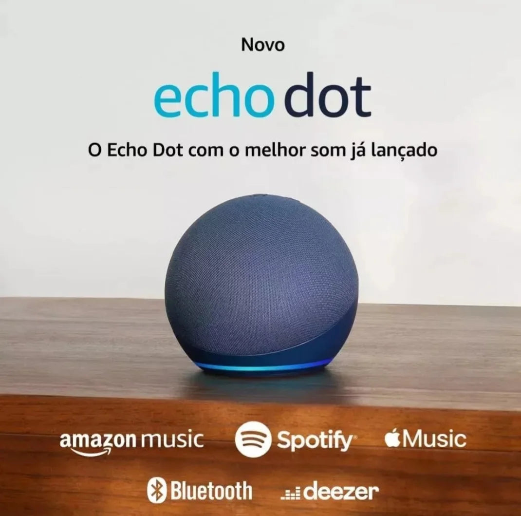 Alexia Echo 5 Geração Dot Alto-falante Inteligente Blue Cor Azul-marinho