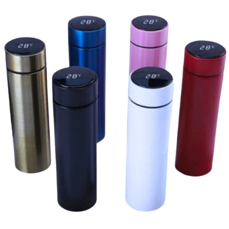 Garrafa Térmica Inteligente com Display LED – Saiba a Temperatura com um Toque! Quente ou fria!