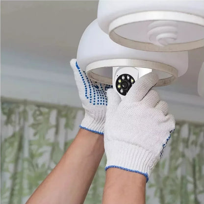 Câmera Lâmpada WiFi 360° Full HD - Segurança Inteligente, Áudio Bidirecional e Instalação E27