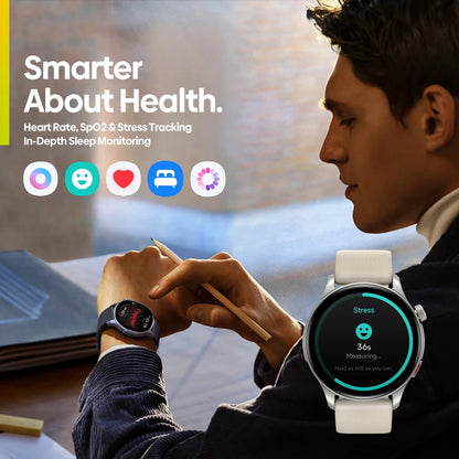 Smartwatch Zeblaze Btalk 3 GPS - AMOLED, Chamadas Bluetooth e Monitoramento de Saúde Premium