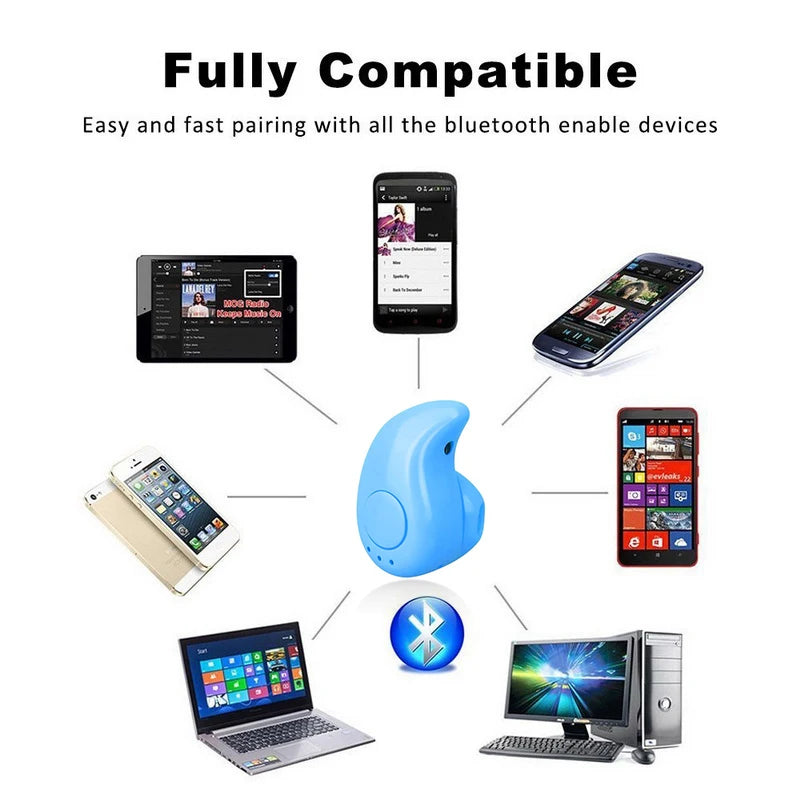 Mini Fone de Ouvido Bluetooth S530 In-Ear - Discreto, Sem Fio e Portátil