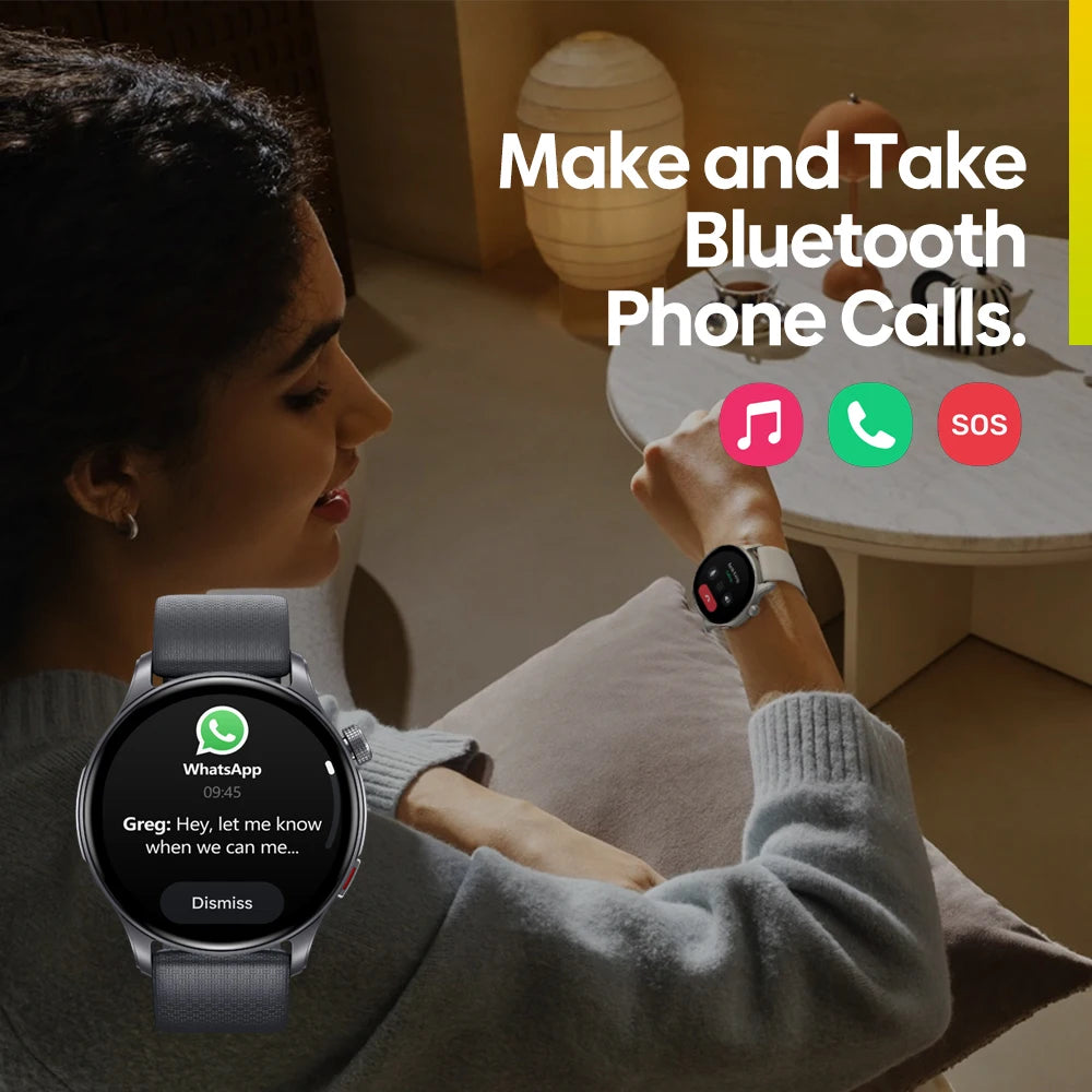 Smartwatch Zeblaze Btalk 3 GPS - AMOLED, Chamadas Bluetooth e Monitoramento de Saúde Premium