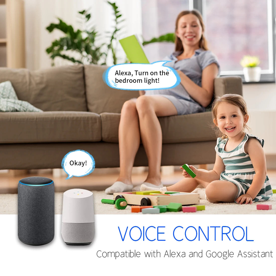 Interruptor Inteligente Wi-Fi QNCX – Controle Sua Iluminação com Toque ou Voz!