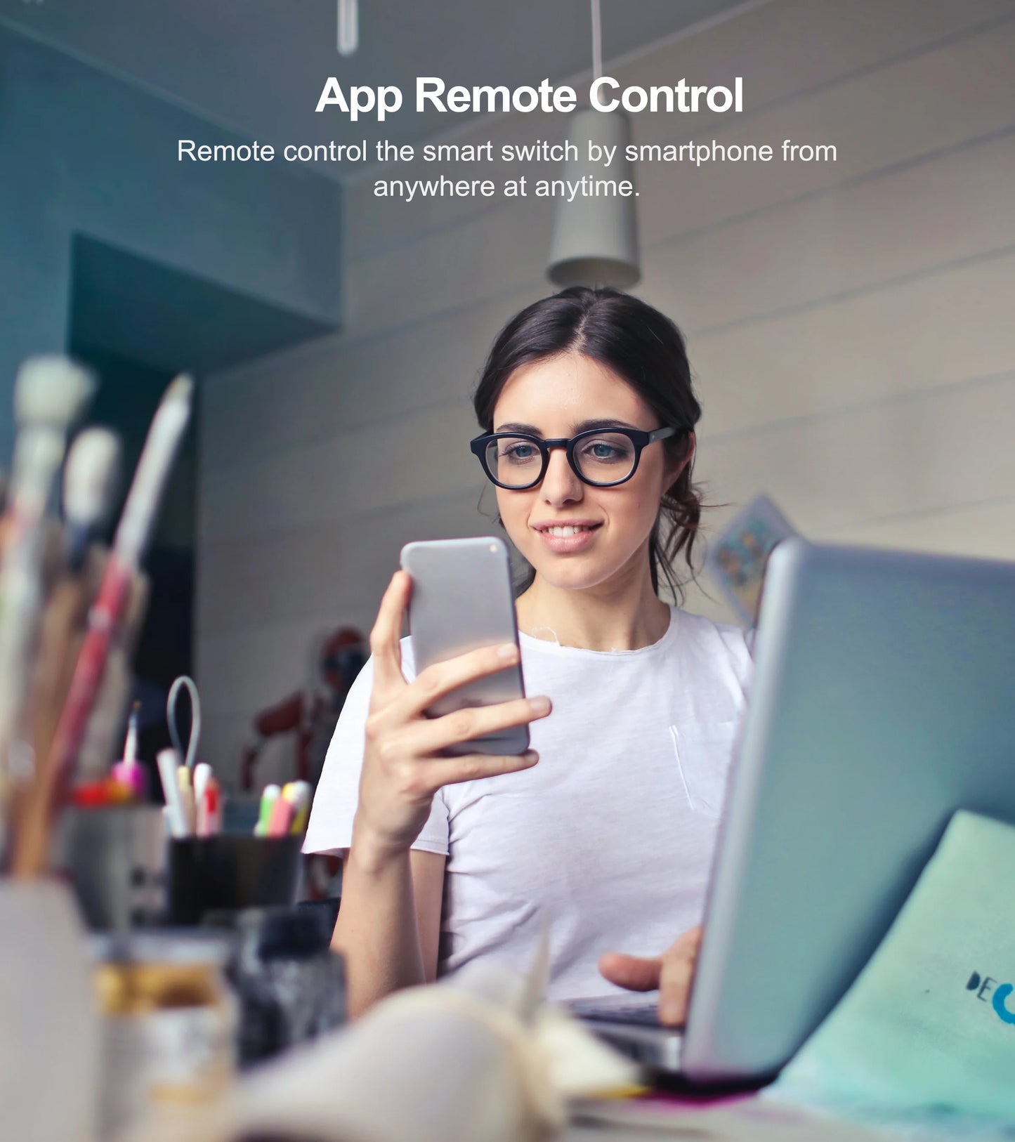 Interruptor Inteligente Wi-Fi QNCX – Controle Sua Iluminação com Toque ou Voz!