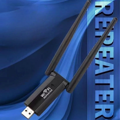 Repetidor de Wi-Fi 300m MOONBIFFY-USB – Sinal Turbo para Alexa, Computadores e Smart TVs!