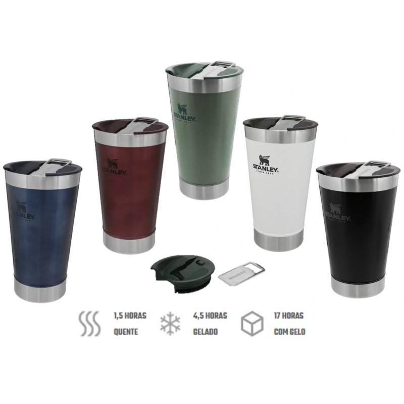 Copo de Aço Inox Térmico 473ml - Mantém Gelado por Horas