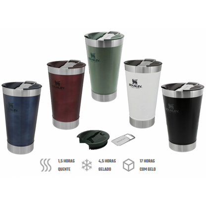 Copo de Aço Inox Térmico 473ml - Mantém Gelado por Horas